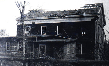 Tornado damage at Old Mill - 1918